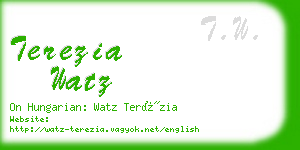 terezia watz business card